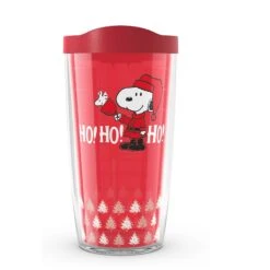 Christmas Peanuts™ Snoopy And Woodstock Ringing Bell Ho Ho Ho 16 Oz Tervis Tumbler With Lid